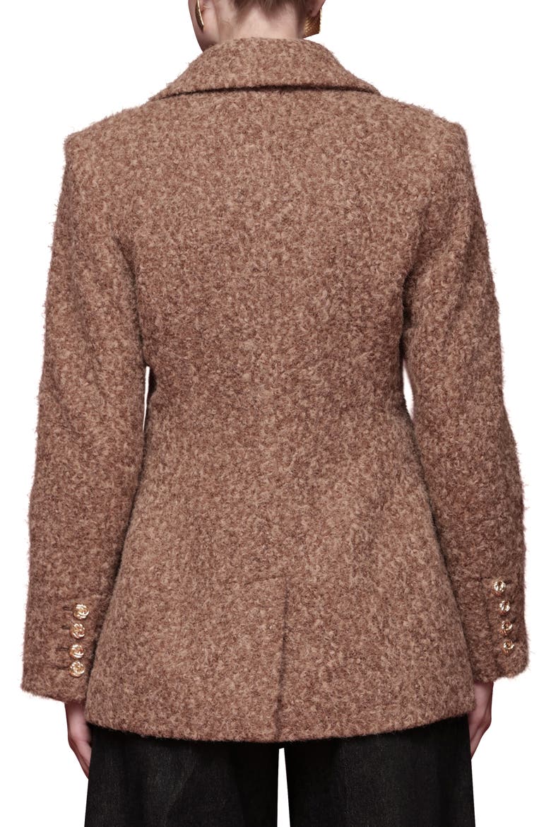 Bouclé Blazer, Alternate, color, CAMEL