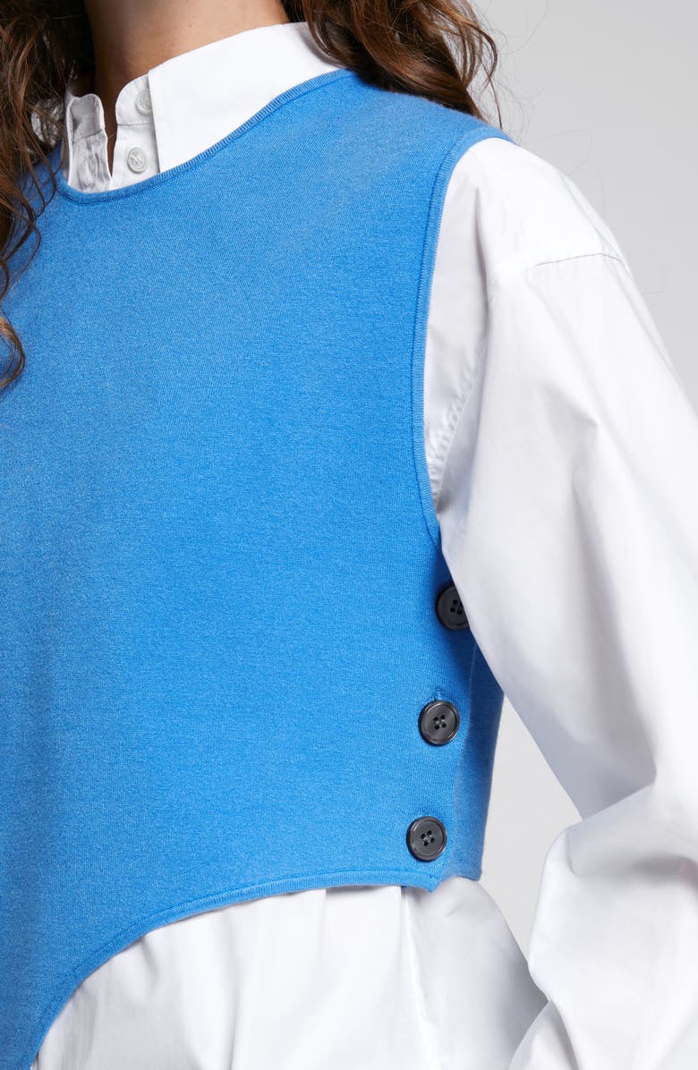 & Other Stories Asymmetric Side Button Sweater Vest, Alternate, color, 
