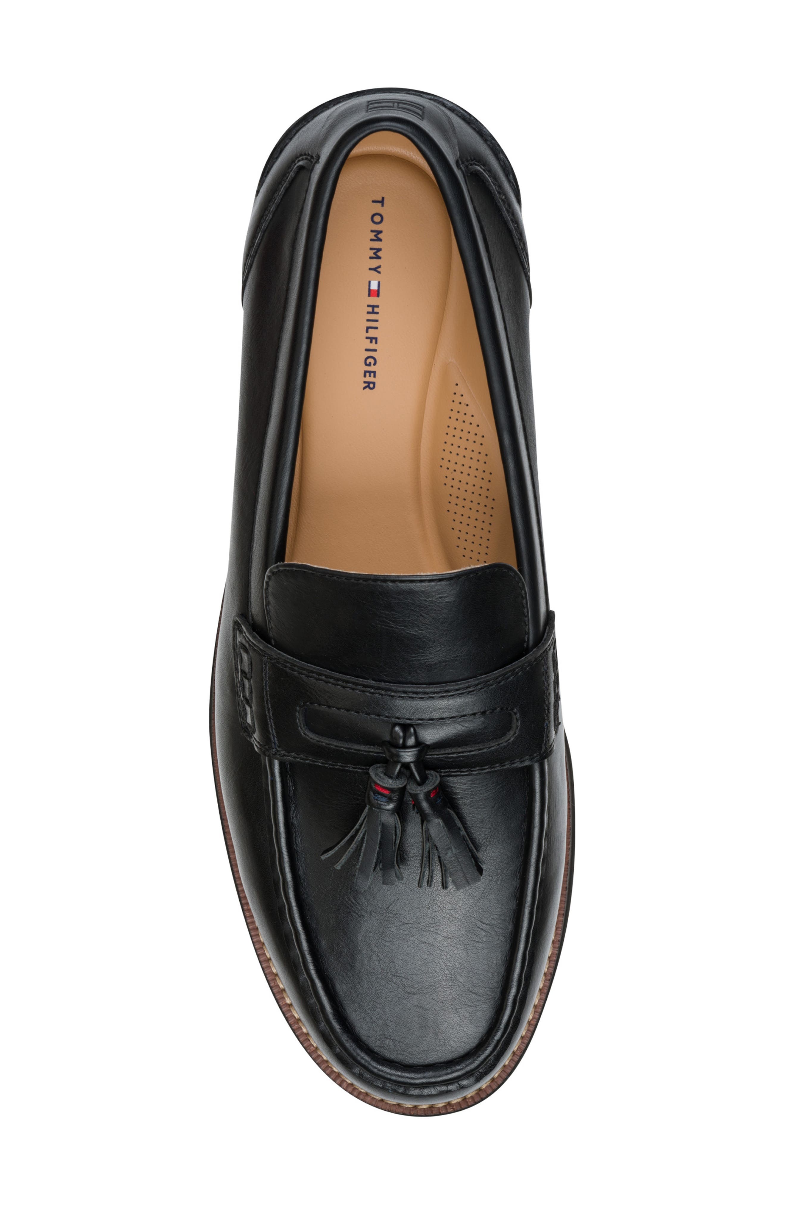 Tommy Hilfiger Sosmo Tassel Loafer, Alternate, color, Black