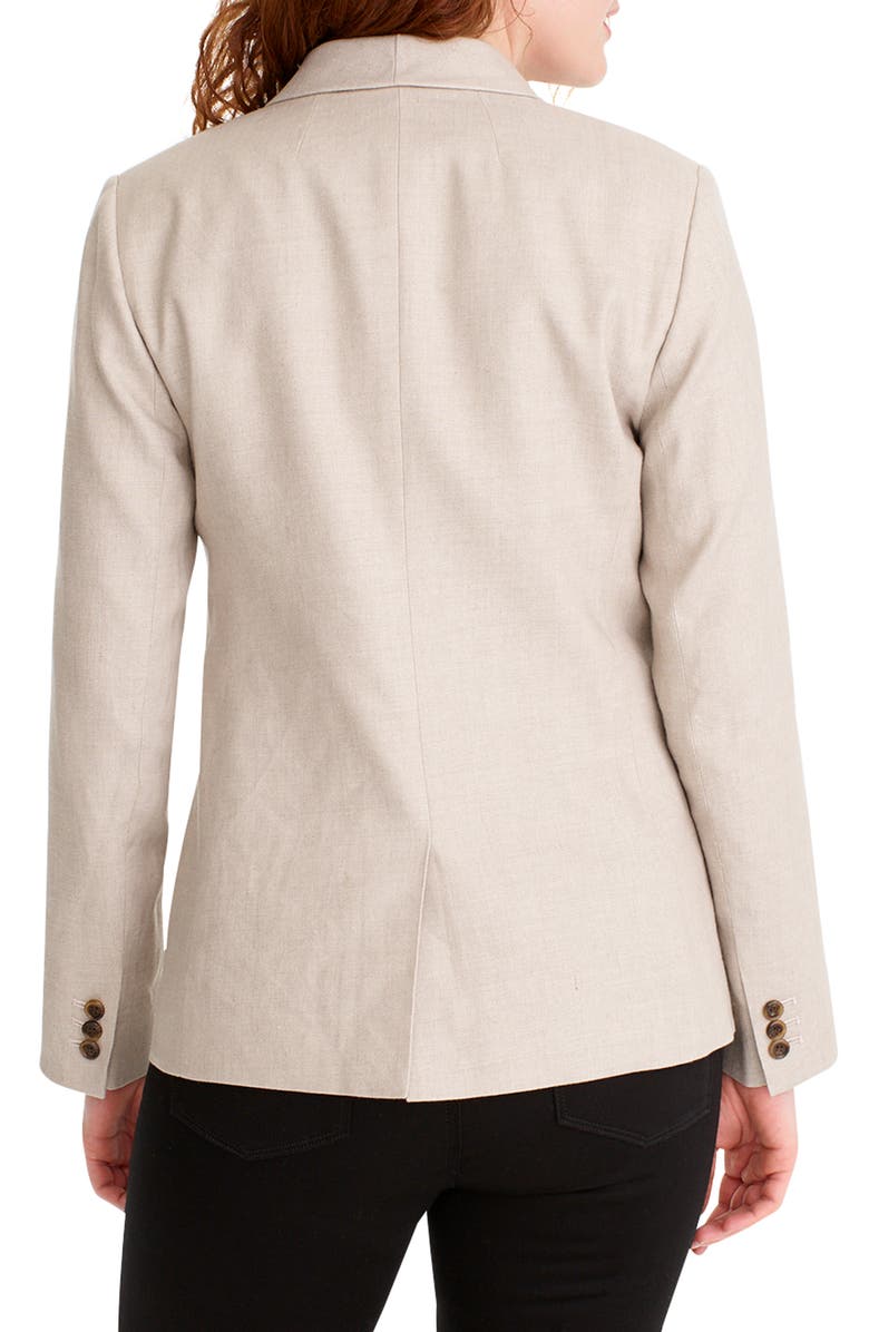J.Crew Parke Stretch Linen Blend Blazer, Alternate, color,