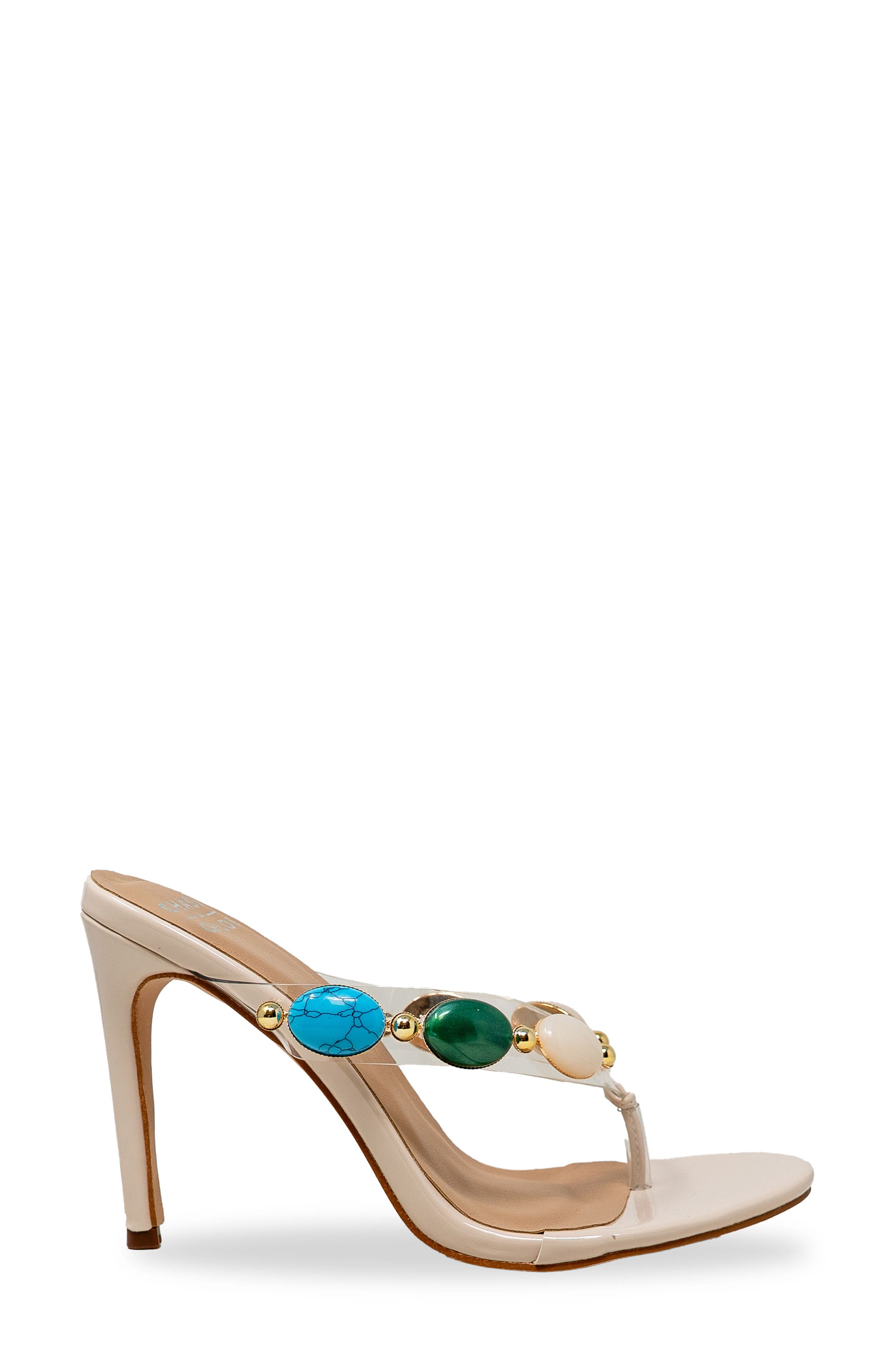 Beaded Strap Sandal, Alternate, color, WHITE PATENT