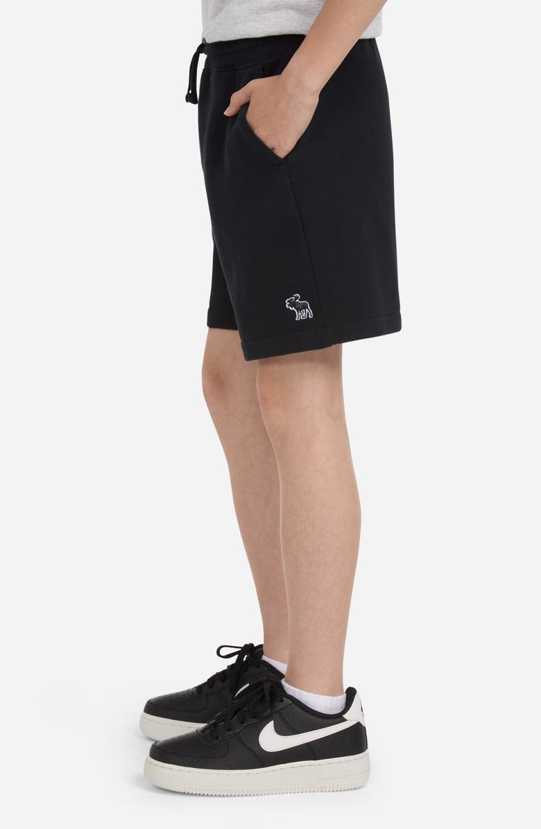 abercrombie kids Kids' Essential Fleece Shorts, Alternate, color, Anthracite