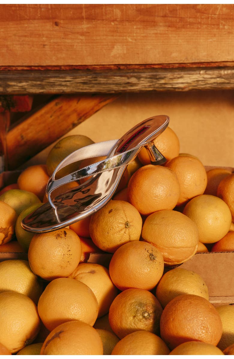 SIMONMILLER Beep Thong Sandal, Alternate, color, Silver