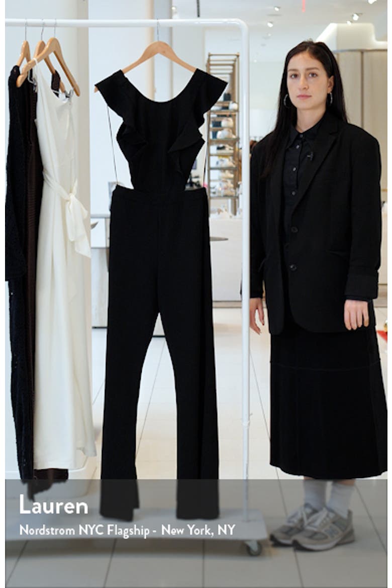 Yvonne Cutout Flare Leg Jumpsuit video