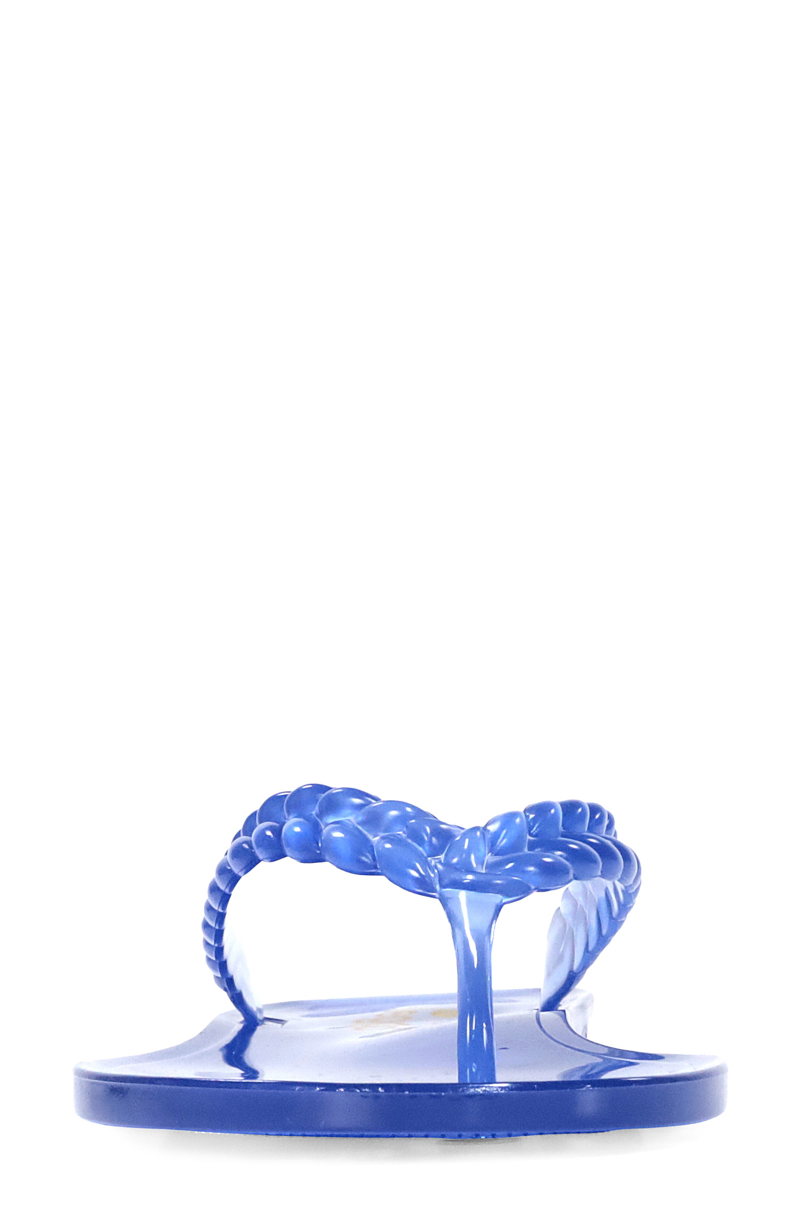 Becky Slide Sandal, Alternate, color, NAVY BLUE PVC TRANSLUCENT