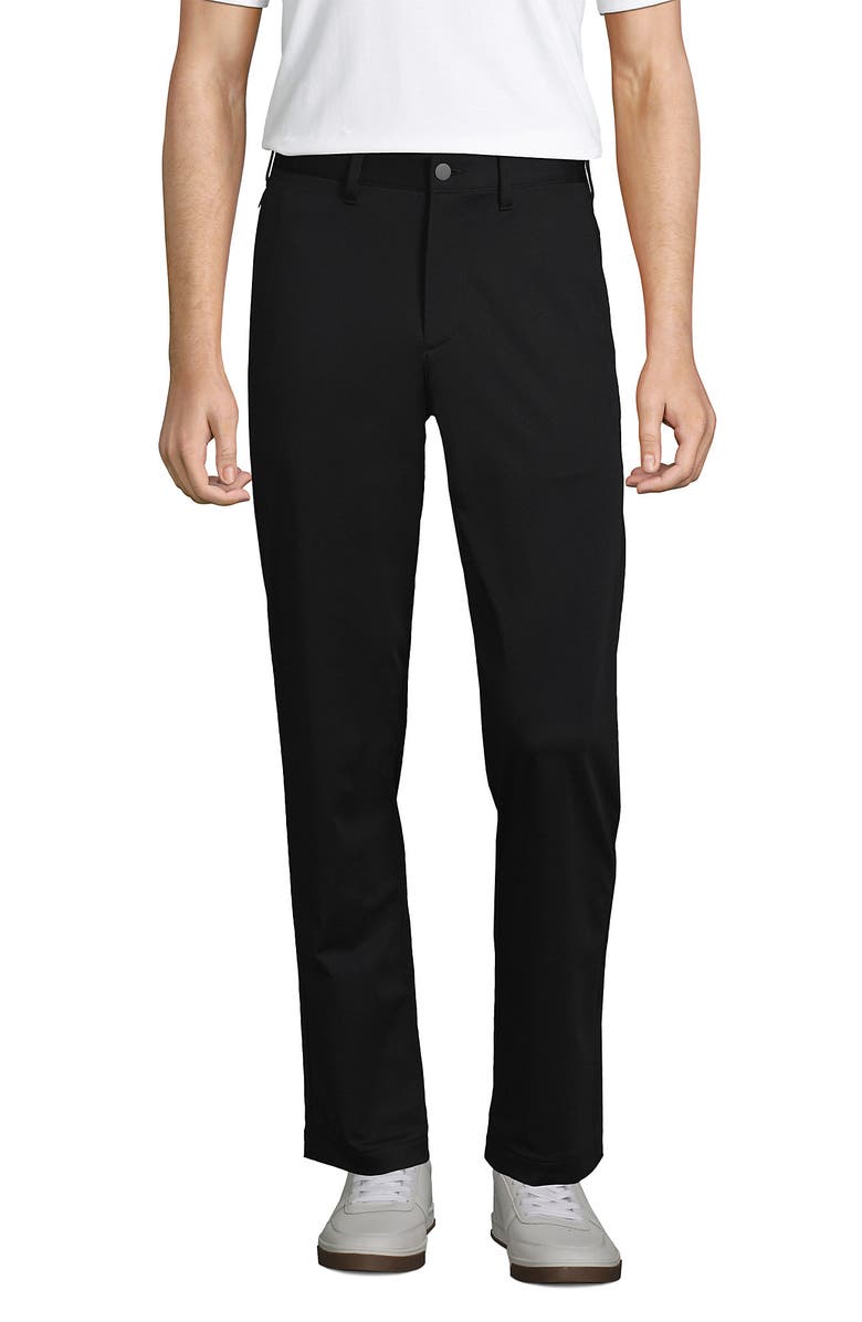 Lands' End Traditional Fit Flex Performance Golf Pants, Main, color, Black