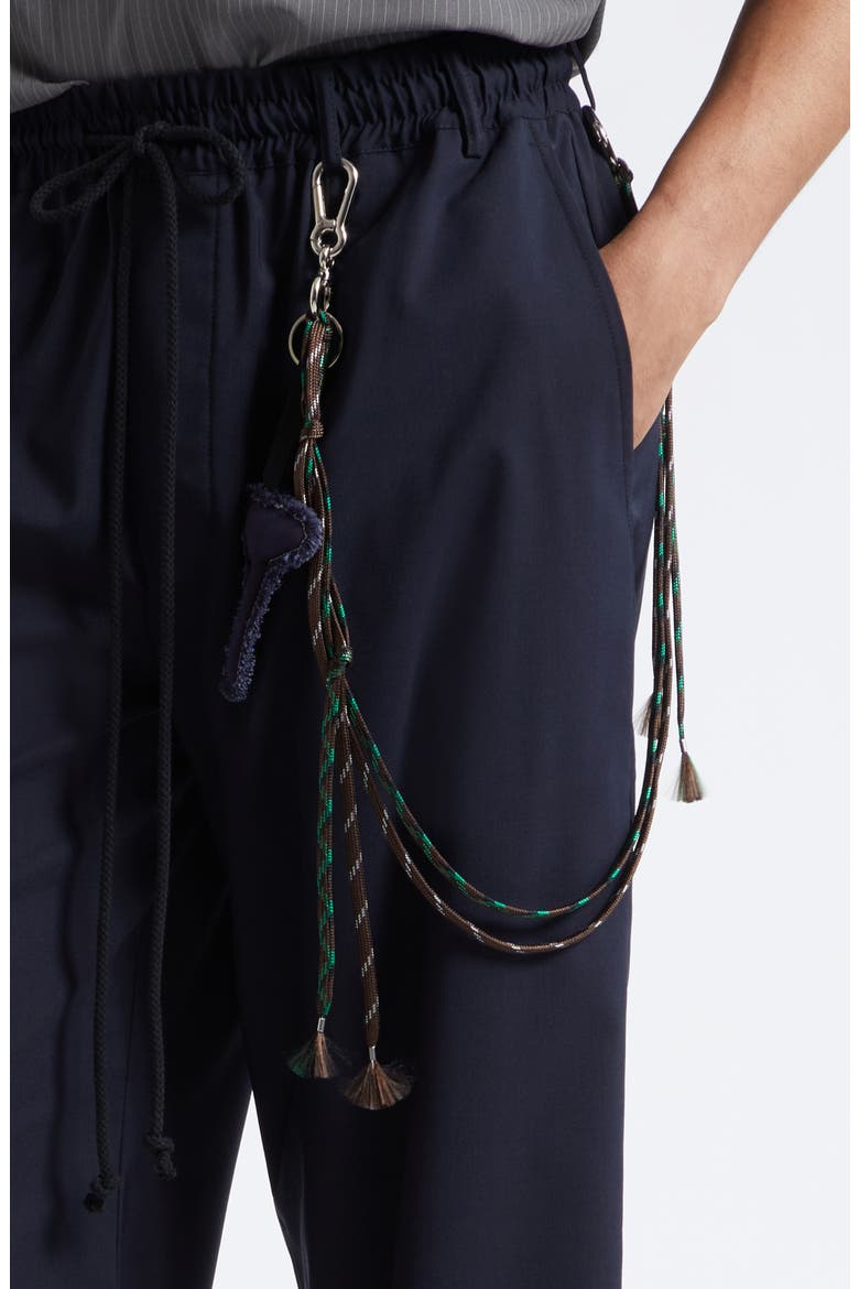 Relaxed Wool Blend Lounge Pants, Alternate, color, NAVY