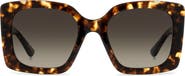 Stuart Weitzman 53mm Gradient Square Sunglasses