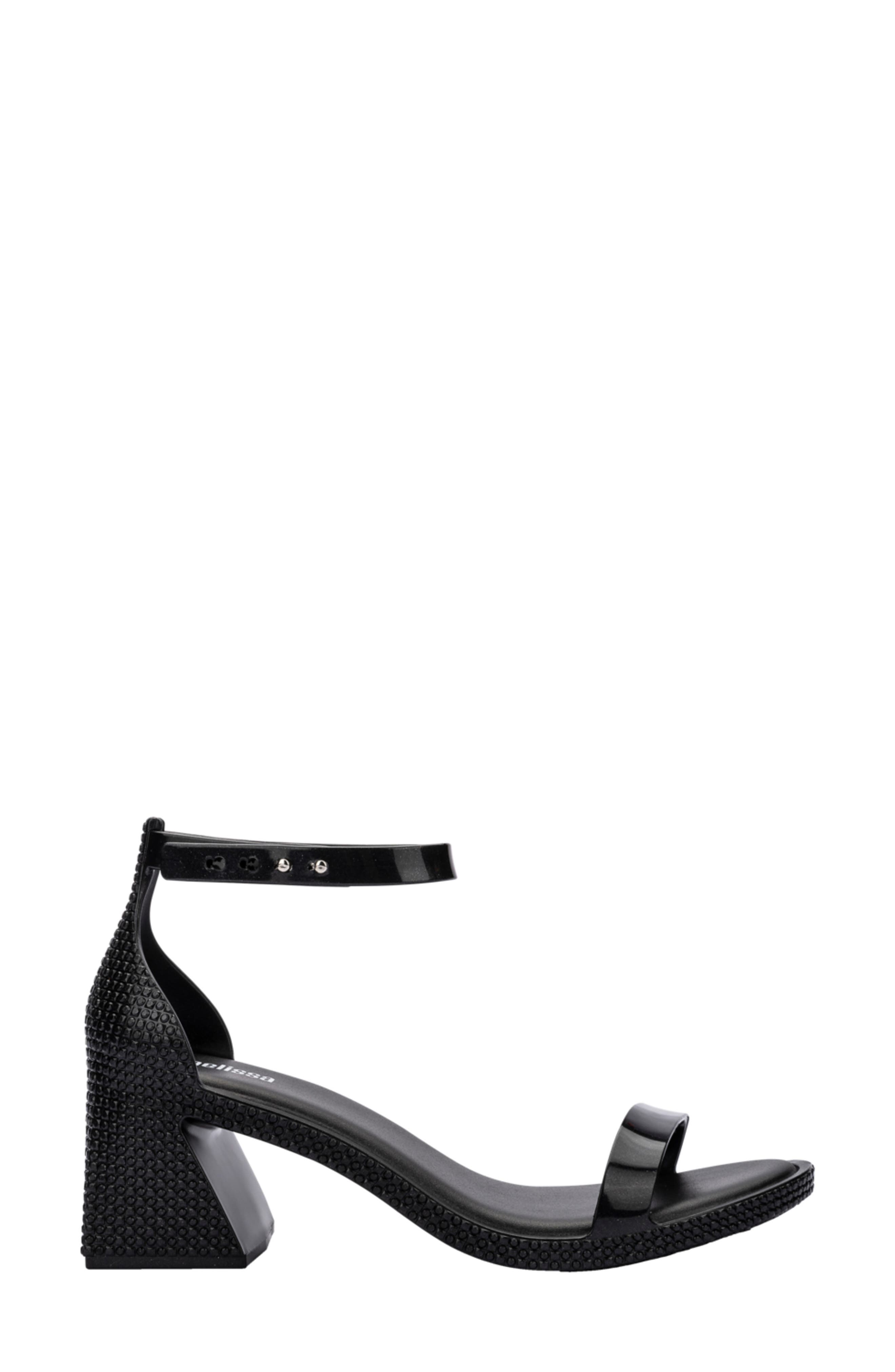 Melissa Lux Sandal, Alternate, color, Metallic Black