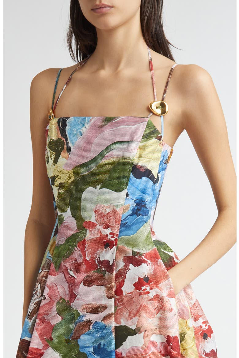 Floral Organic Cotton Dress, Alternate, color, LOVES ME LOVES ME NOT