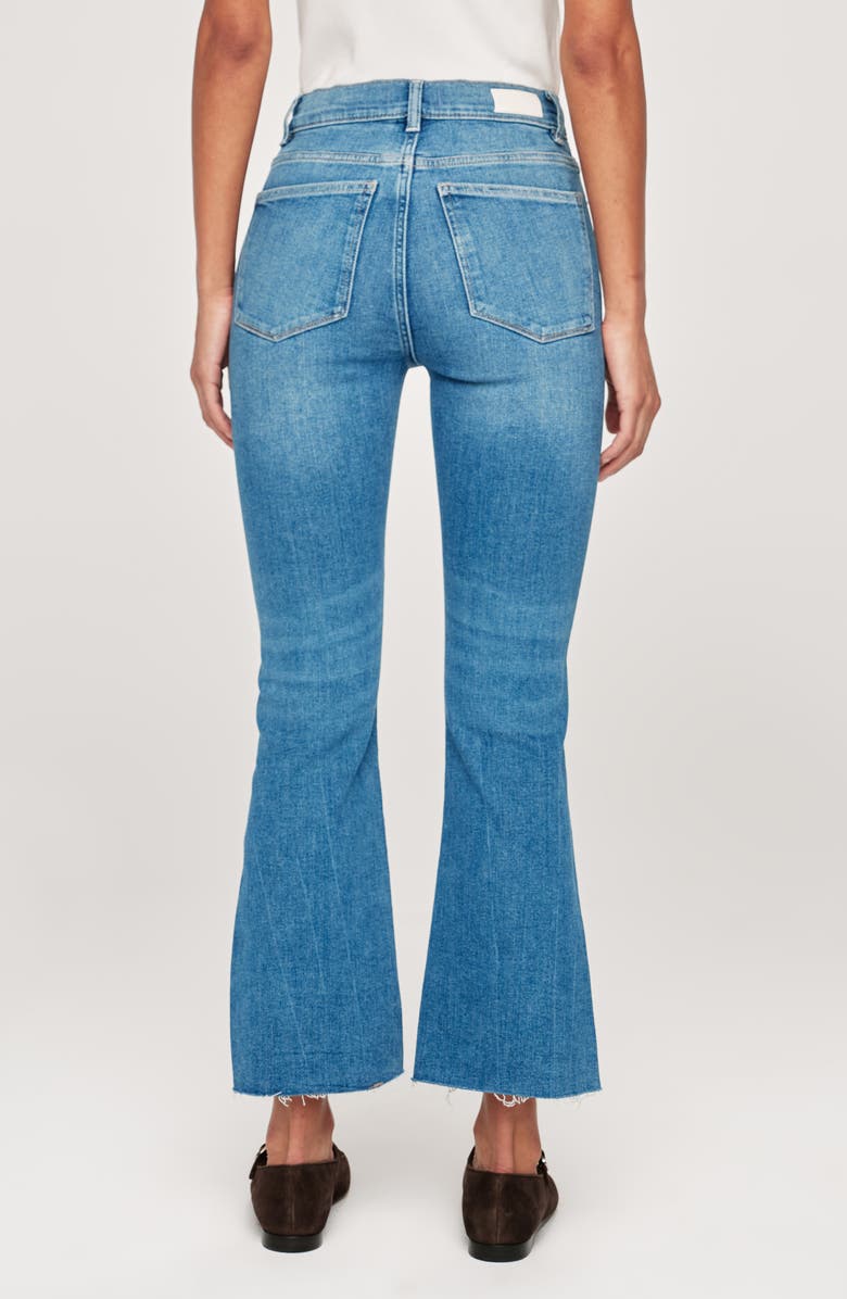 DL1961 Bridget Instasculpt High Waist Raw Hem Ankle Bootcut Jeans, Alternate, color, 
