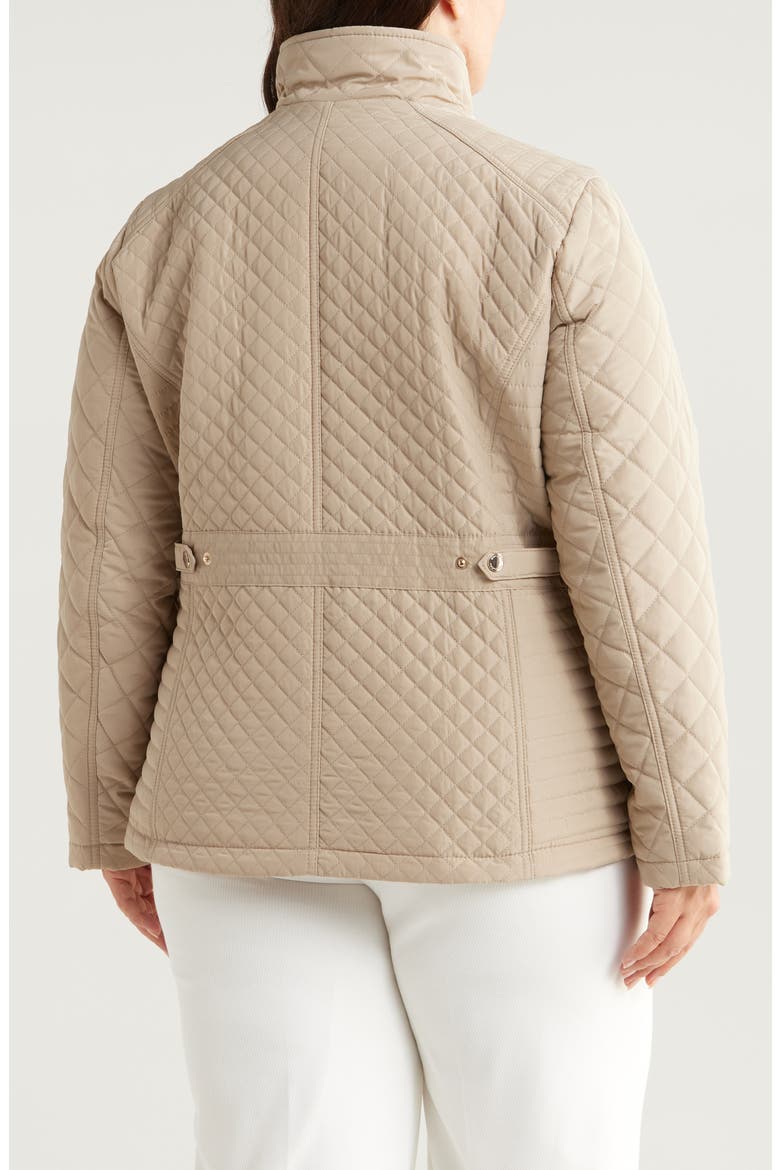 Water Resistant Quilted Jacket, Alternate, color, RATTAN