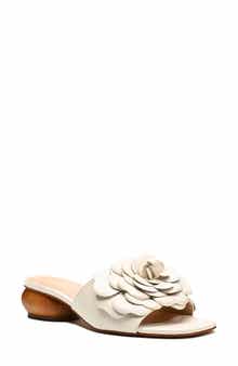 Rose Floral Slide Sandal