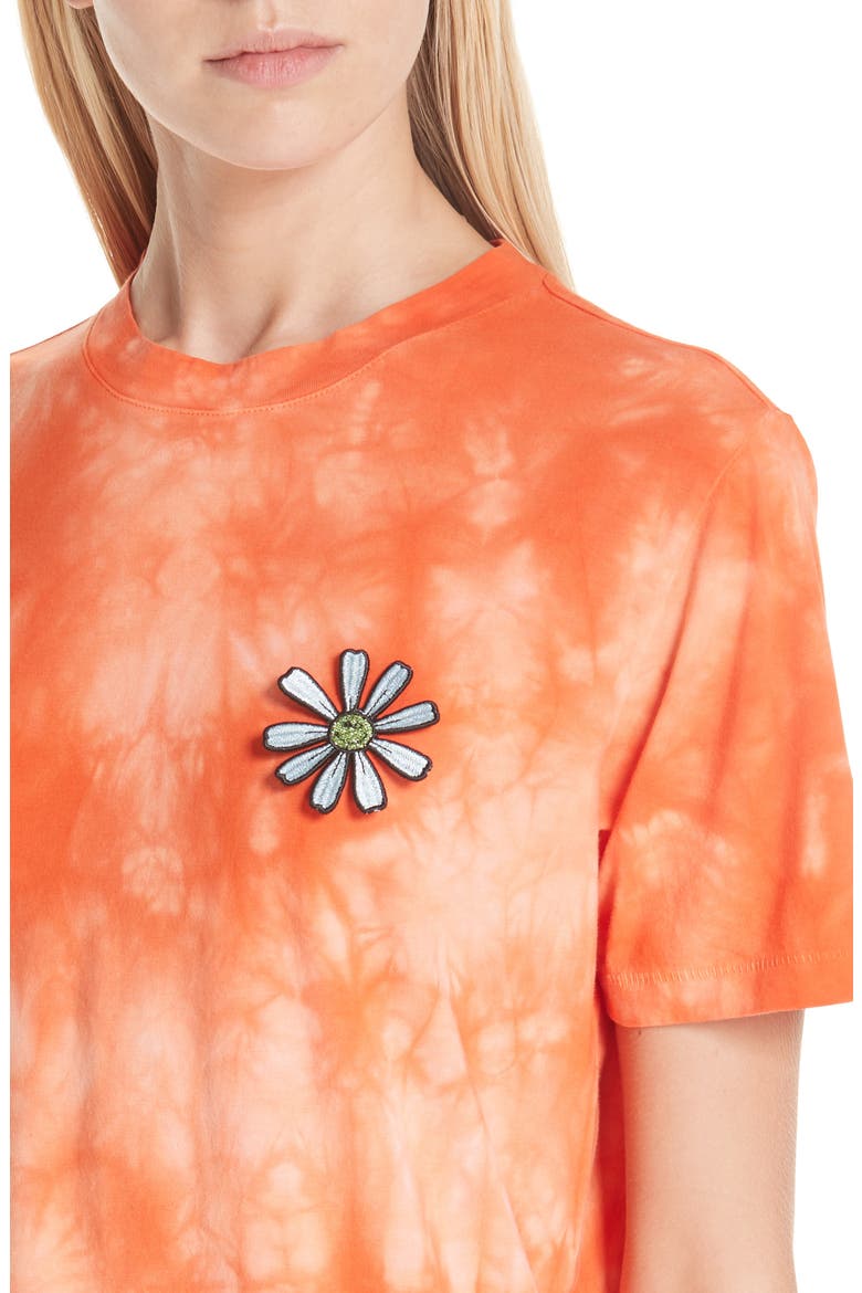 Tie Dye Daisy Tee, Alternate, color, ORANGE TIE DYE