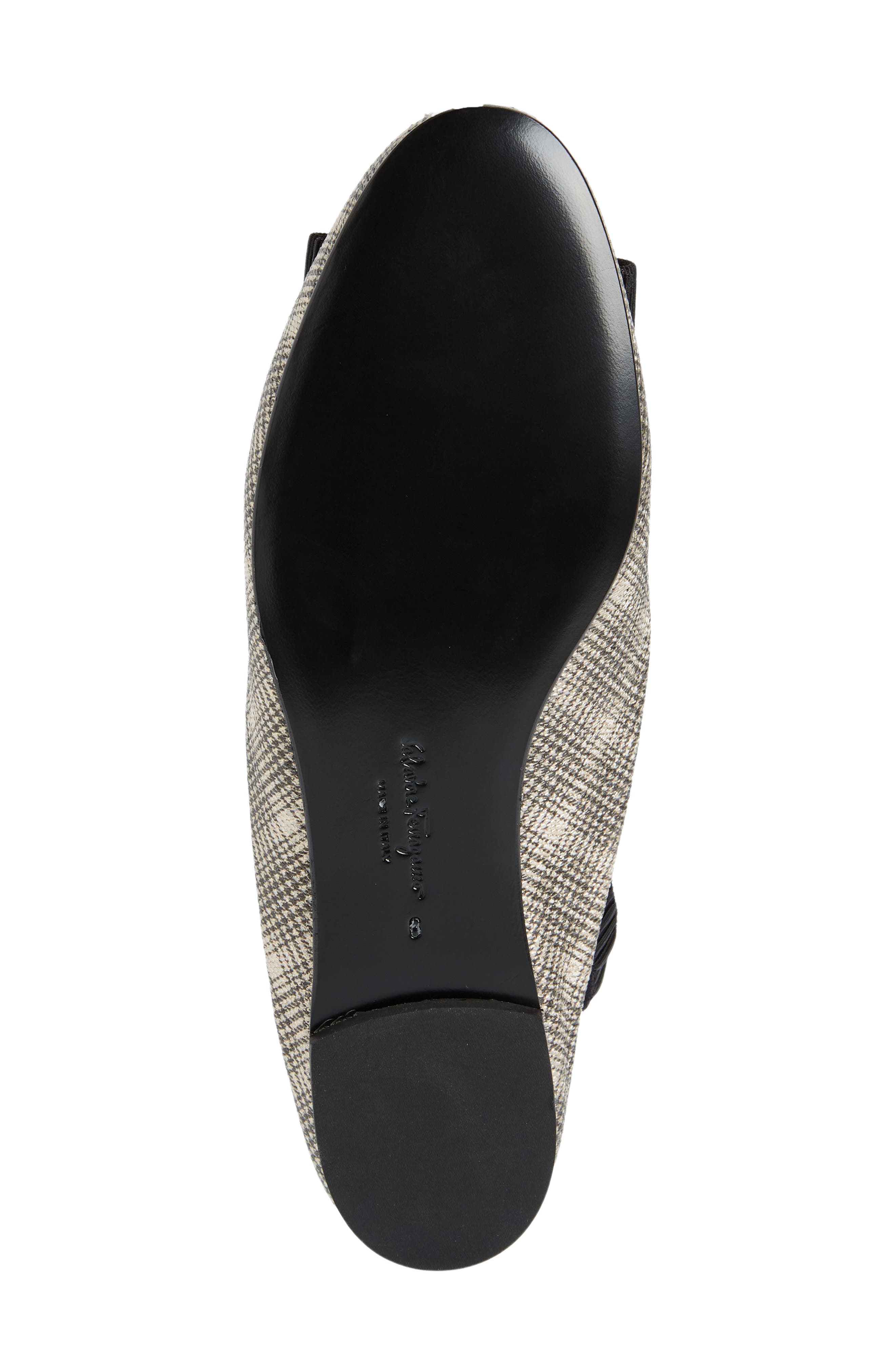 FERRAGAMO Vara Bow Houndstooth Slingback Flat, Alternate, color, 