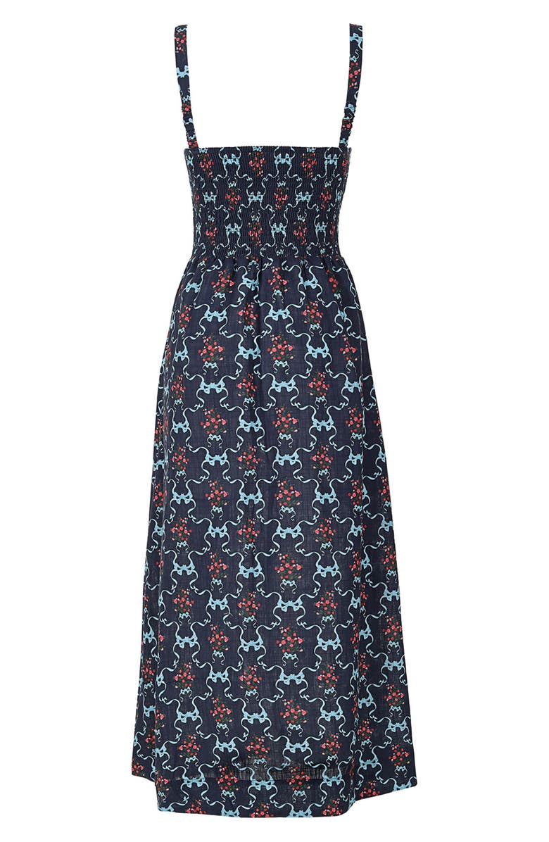 Agua Bendita Carola Cherish Cotton Maxi Sundress, Alternate, color, White