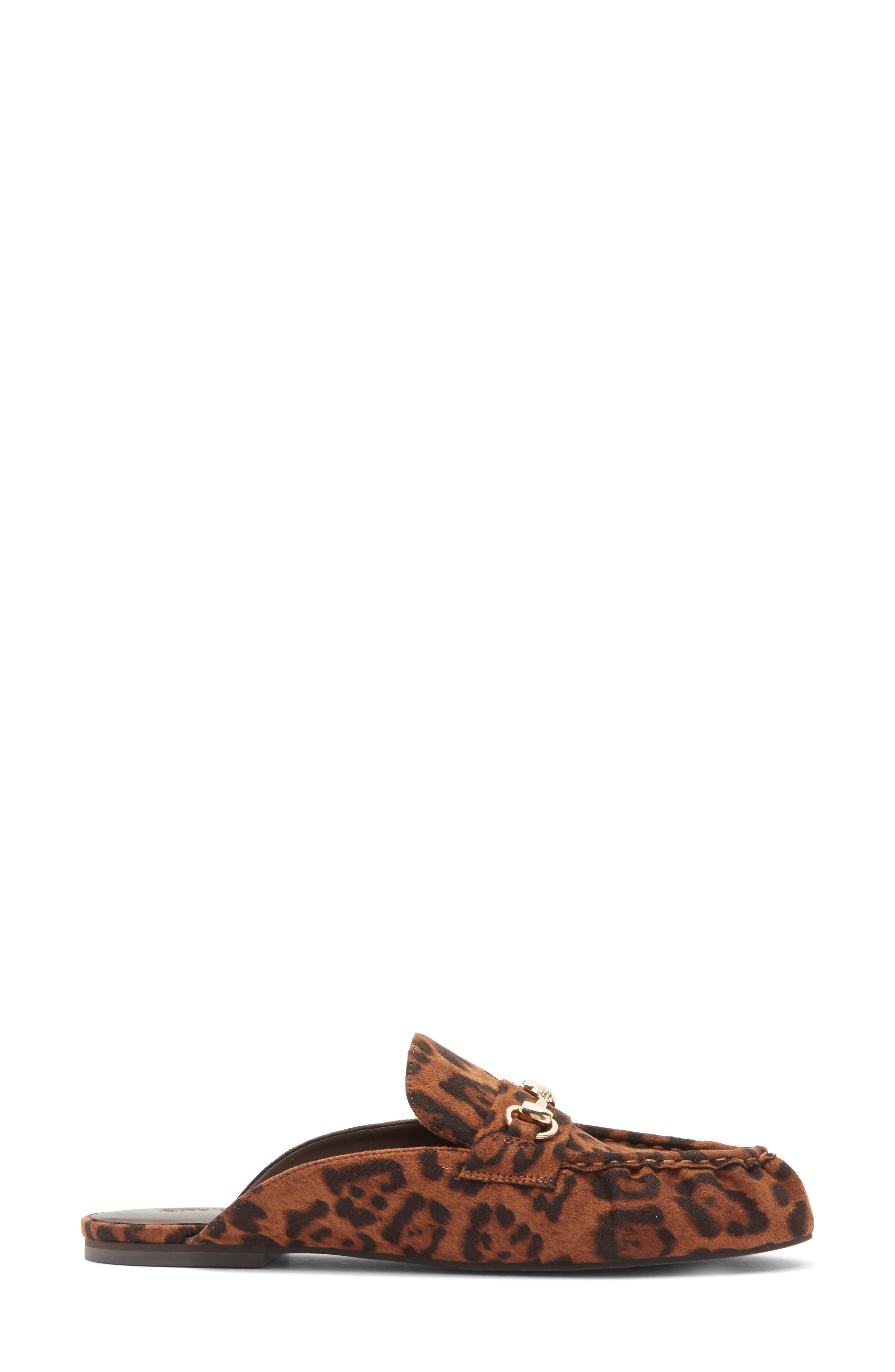 Meena Flat Mule, Alternate, color, BROWN LEOPARD