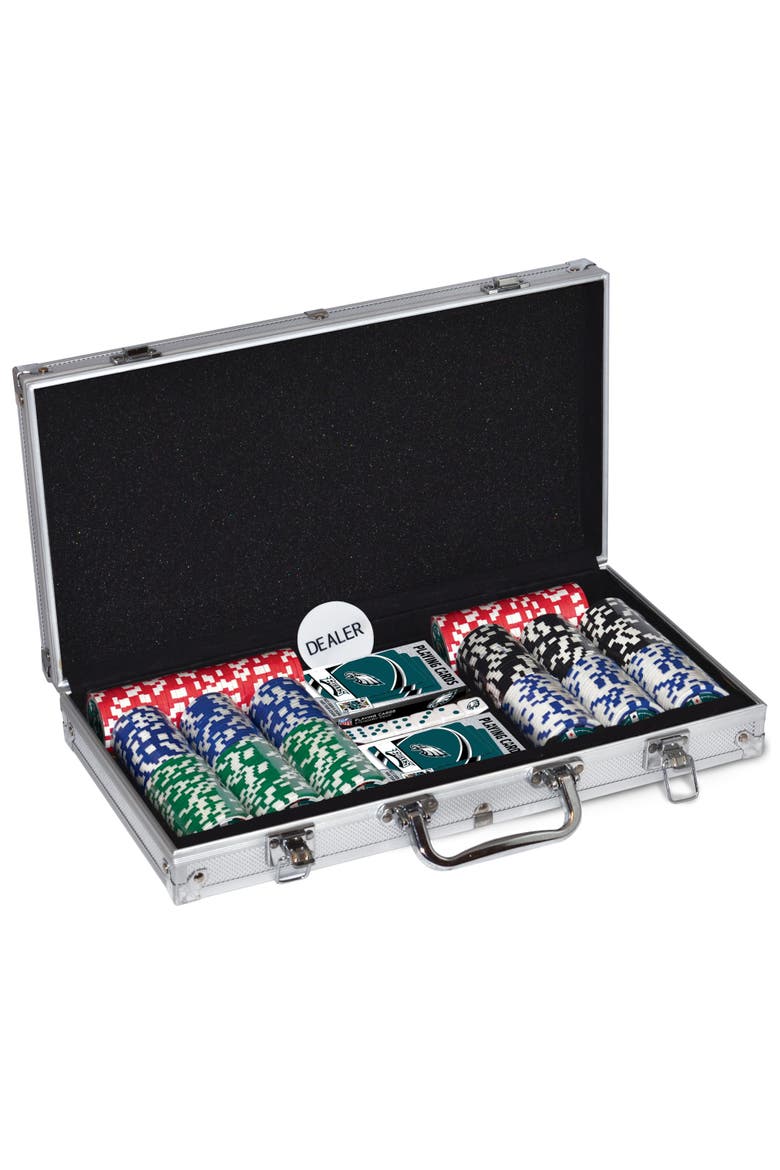 Philadelphia Eagles 300 Piece Poker Set, Alternate, color, Multicolor