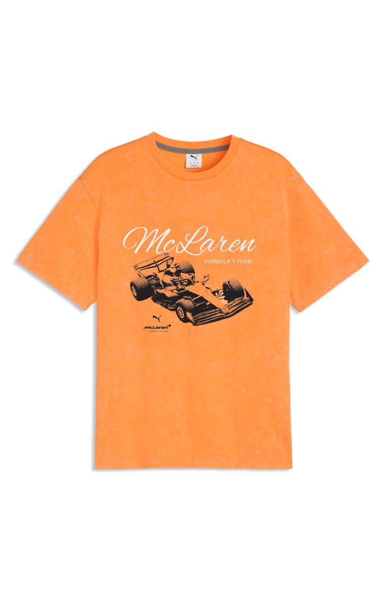 PUMA McLaren 2 Cotton Graphic T-Shirt, Alternate, color, Papaya