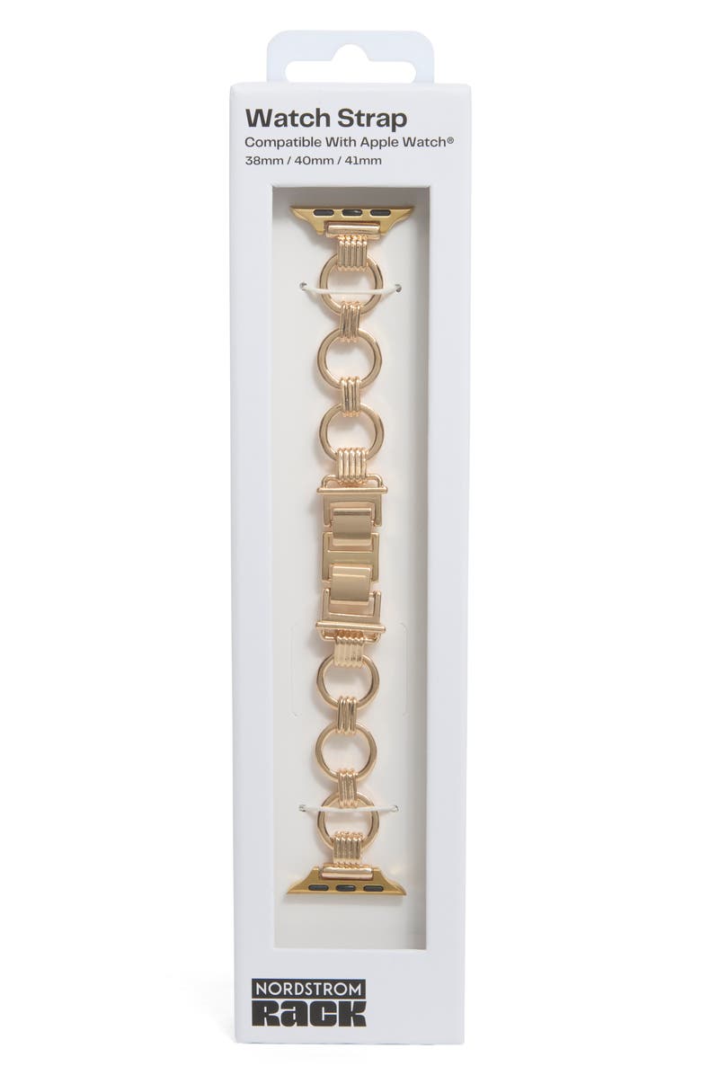 NORDSTROM RACK Open Link Apple Watch<sup>®</sup> Watchband, Main, color, Gold