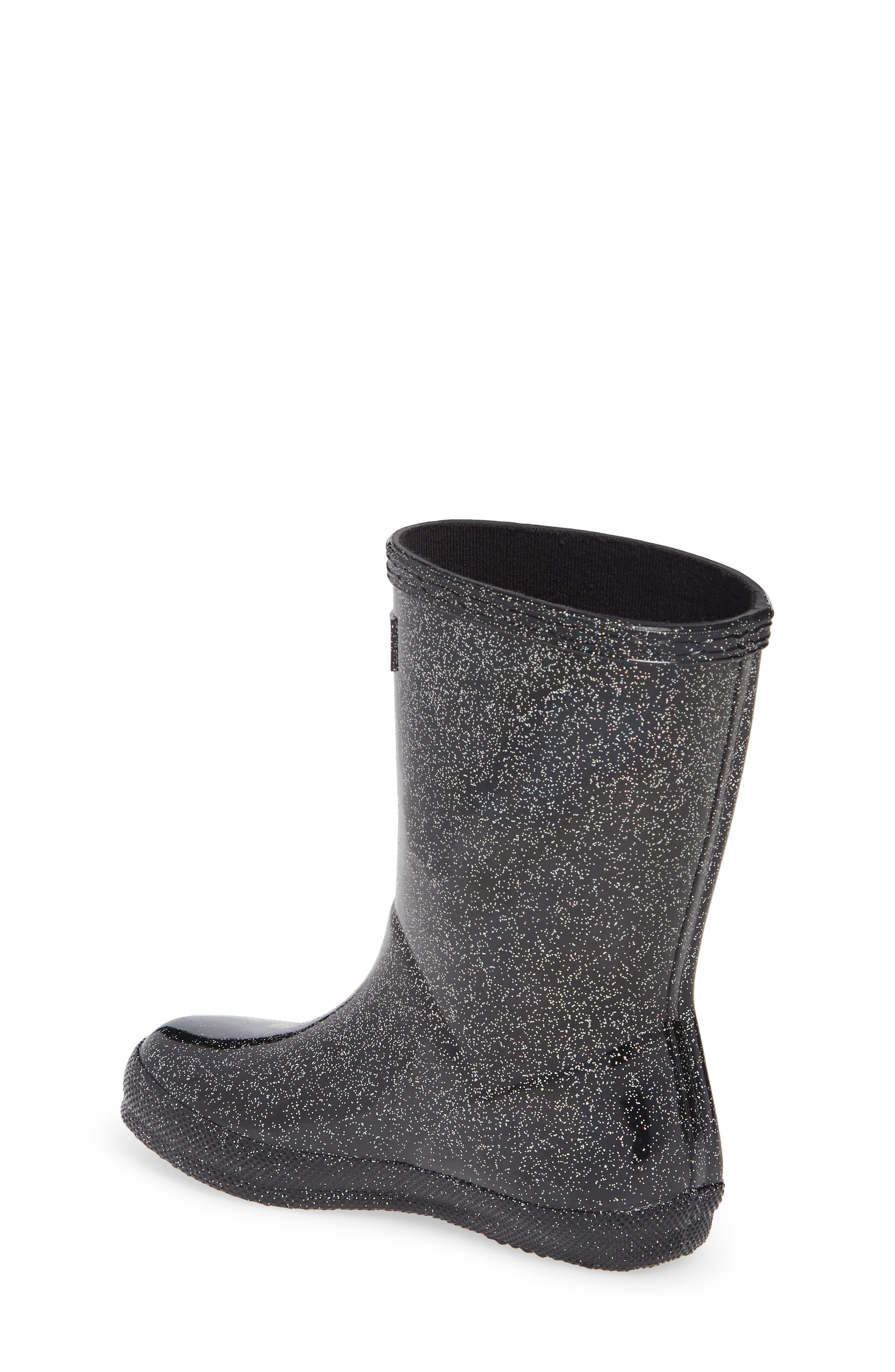 Hunter Kids First Classic Starcloud Glitter Rain Boot, Alternate, color, 