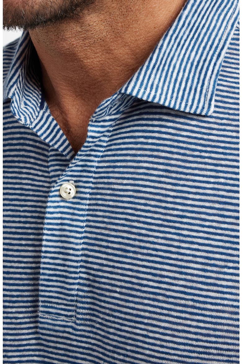 Weekend Linen Polo, Alternate, color, ESTATE BLUE