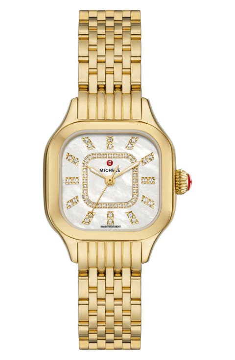 Meggie Diamond Dial Two-Tone Bracelet Watch, 29mm