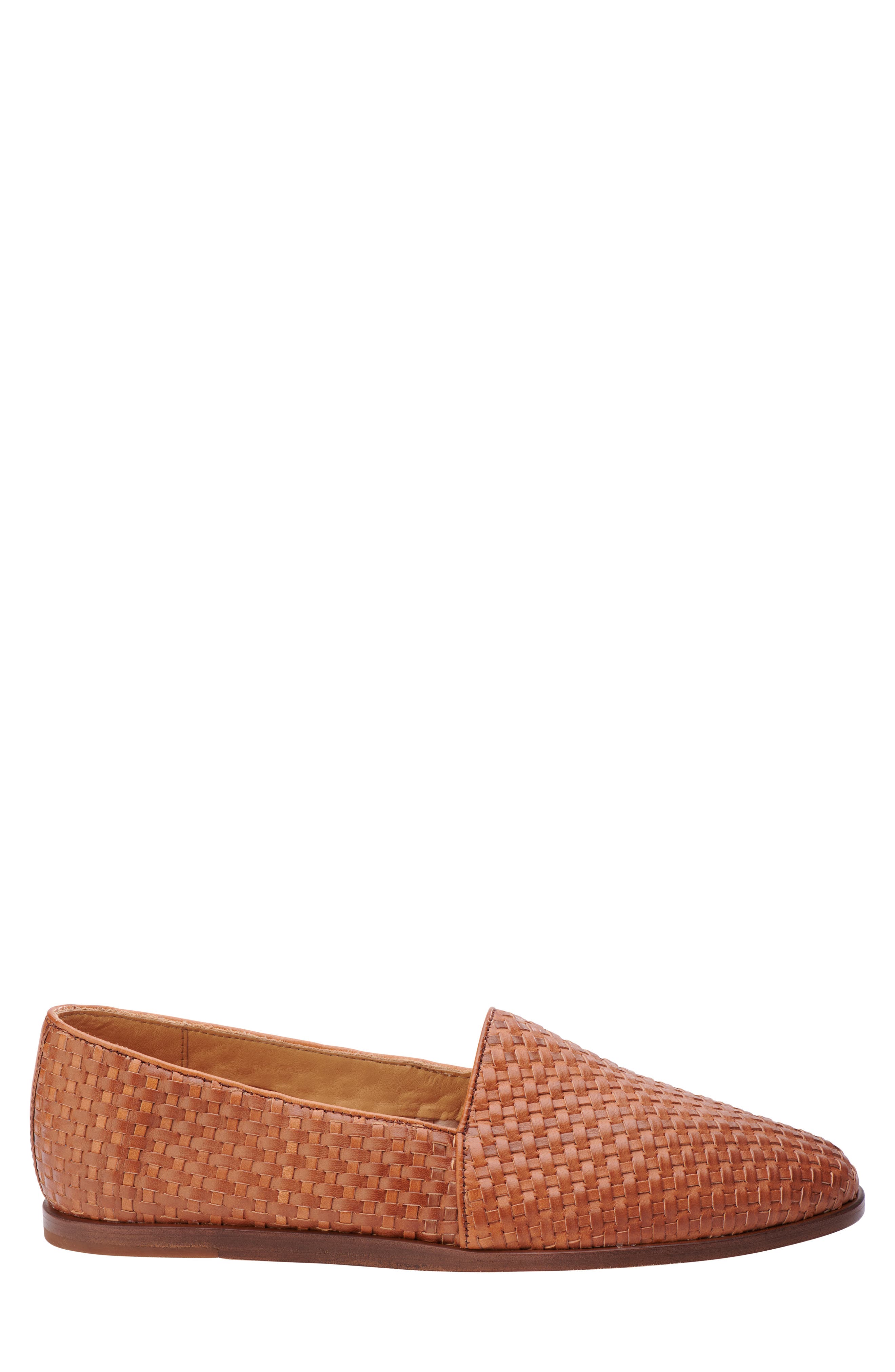 Alejandro Water Resistant Loafer, Alternate, color, WOVEN BROWN
