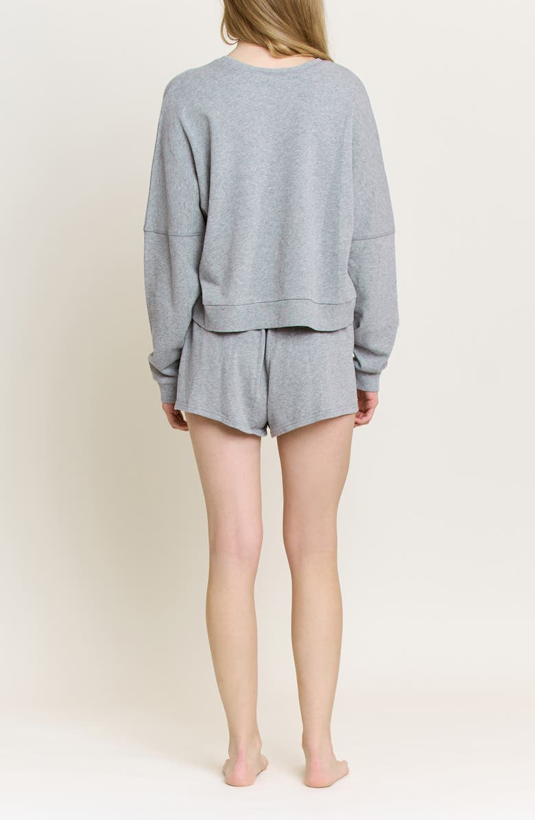 Honeydew Weekend Club Short Pajamas, Alternate, color, Heather Grey