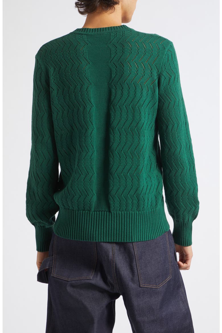Chevron Stitch Sweater, Alternate, color, PINE