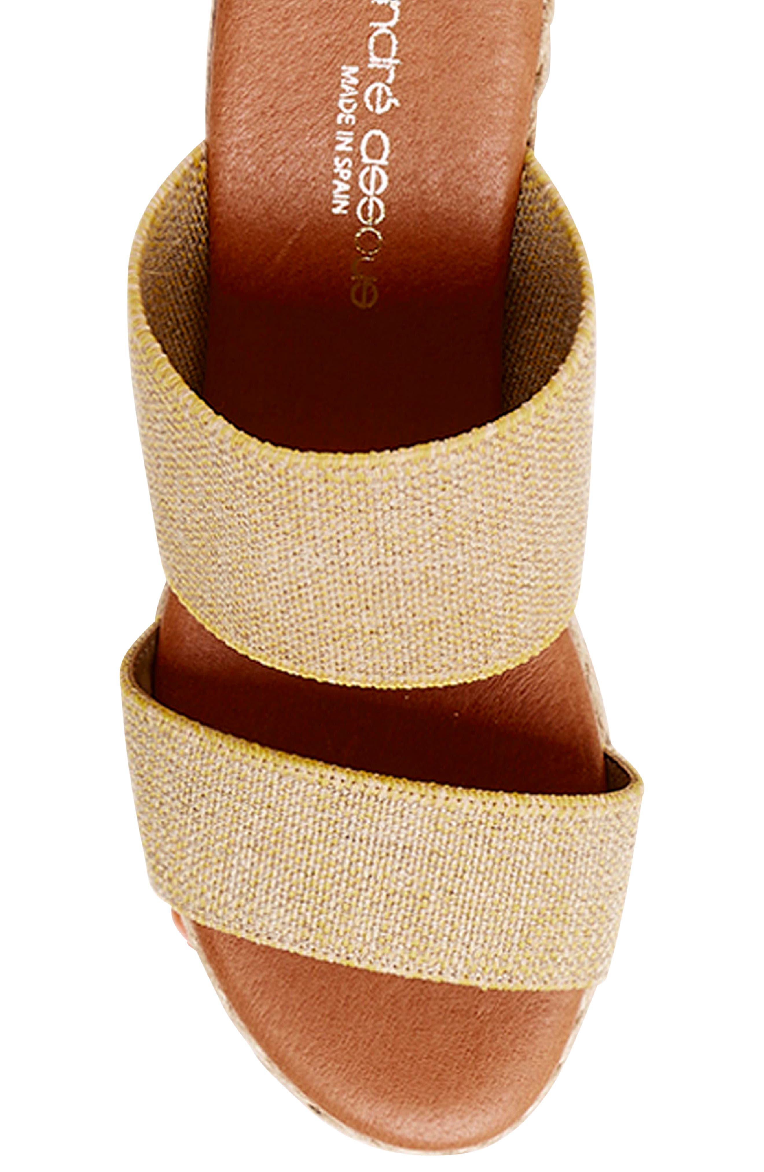 Amalia Strappy Espadrille Wedge Slide Sandal, Alternate, color, BEIGE FABRIC