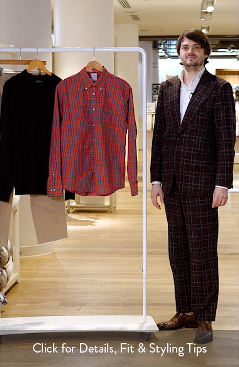 Friday Check Cotton Poplin Button-Down Shirt, sales video thumbnail