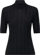 Callas Milano Jordyn Short sleeve mockneck sweater