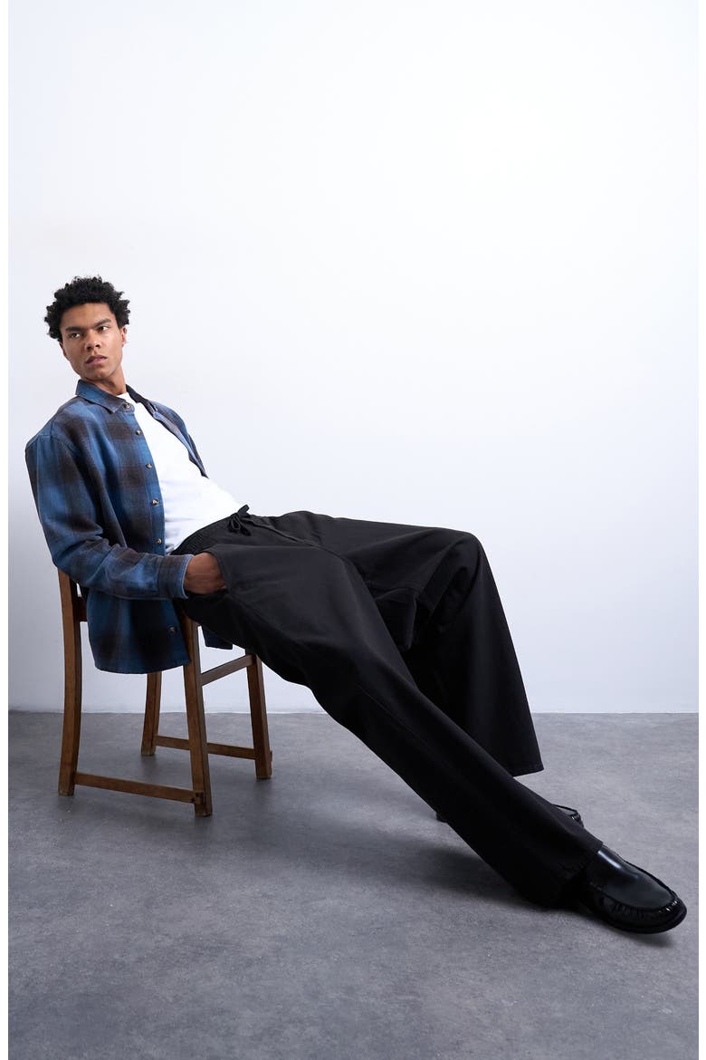 Herringbone Pants, Alternate, color, BLACK