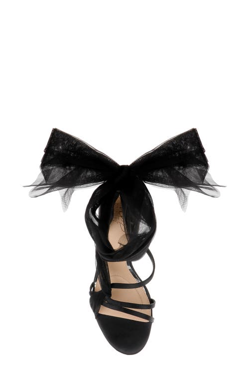 Jewel Badgley Mischka Norris Ankle Wrap Sandal In Black