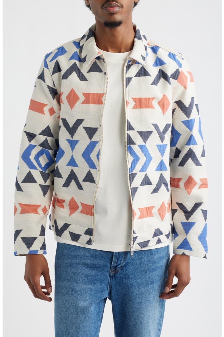 Park Jacquard Pattern Jacket, Main, color, ECRU/ MULTI