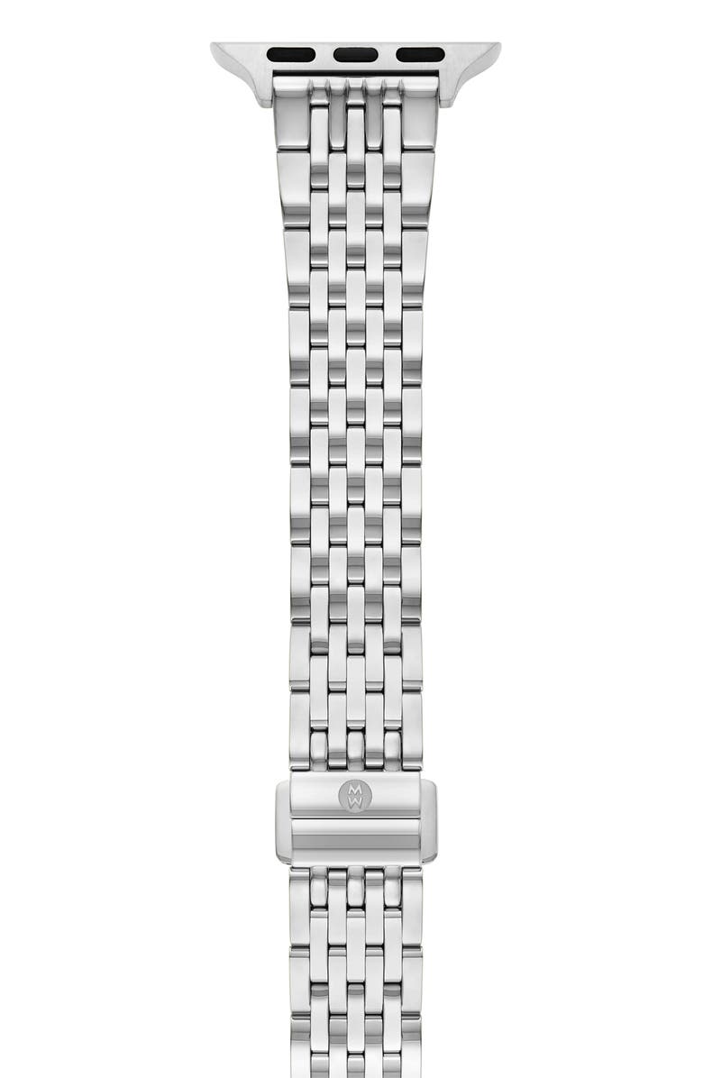 MICHELE Tapered Apple Watch<sup>®</sup> Bracelet Watchband, Main, color, Silver