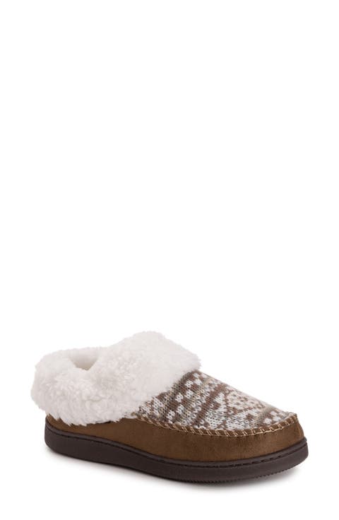 Minerva Faux Shearling Slipper