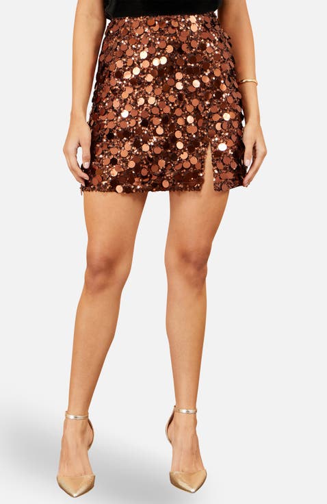 Big Sequin Mini Skirt