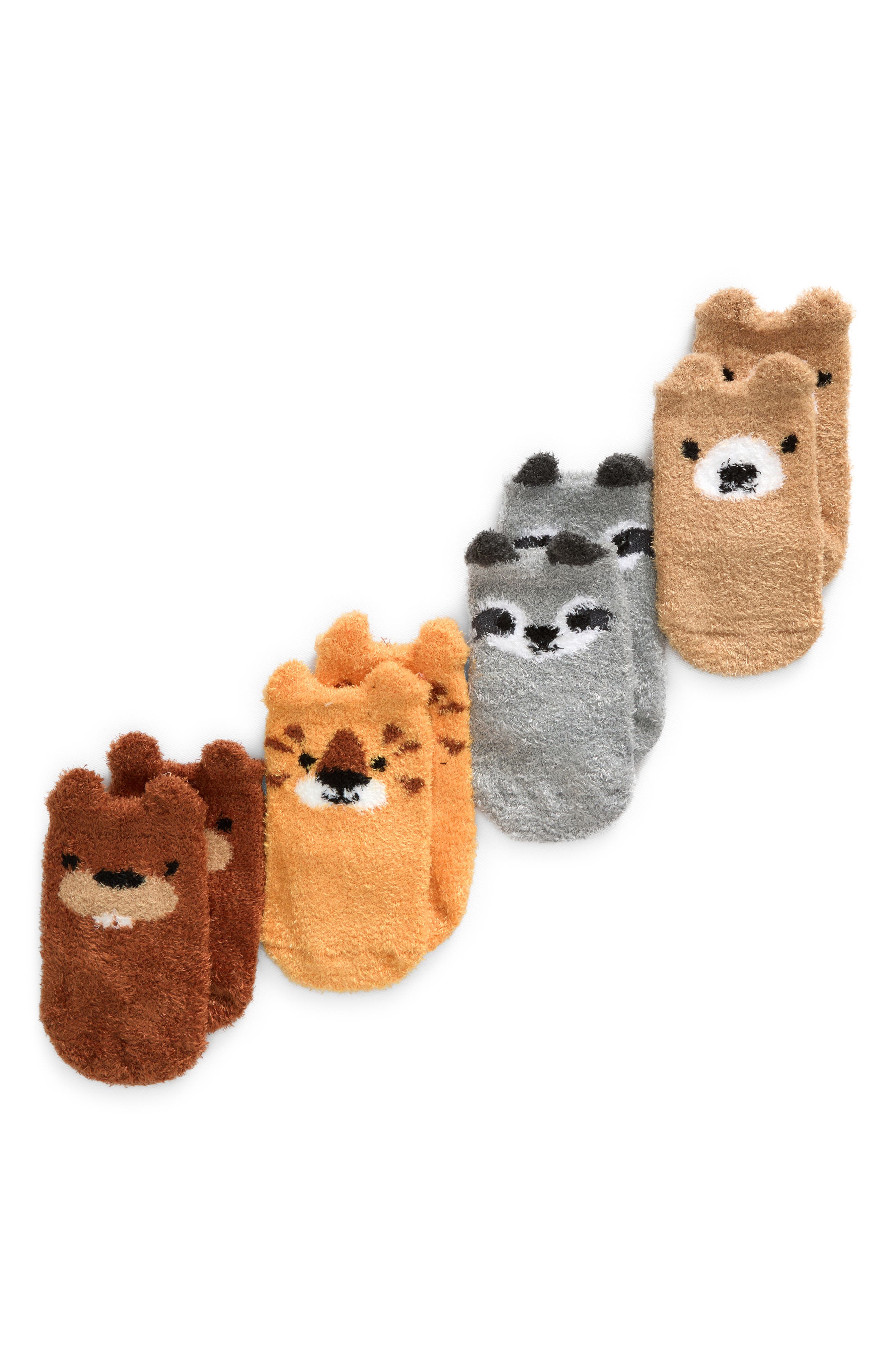 Trumpette Wild Free Assorted 4-Pack Chenille Socks 