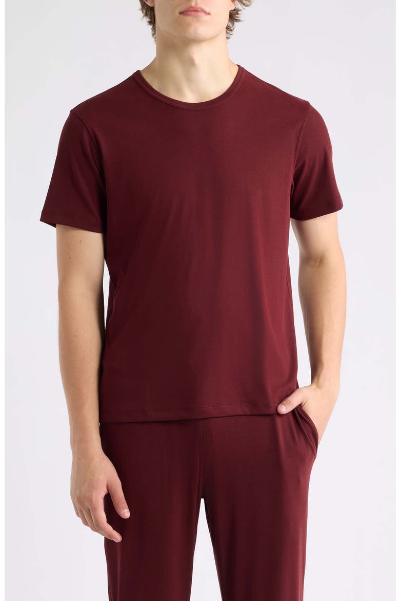 Crewneck T-Shirt, Main, color, MERLOT