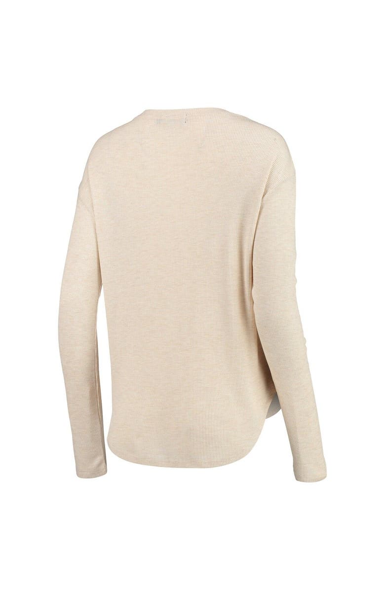 Junk Food Women's Junk Food Oatmeal Brooklyn Nets Sunday Thermal Tri-Blend Long Sleeve T-Shirt, Alternate, color, 