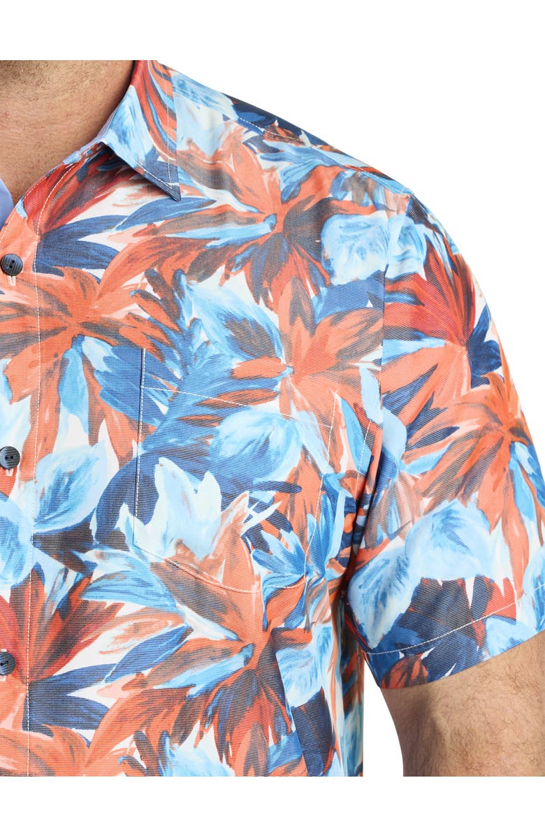 Tommy Bahama Big & Tall Coconut Point Firecracker Sport Shirt, Alternate, color, Poppy Red