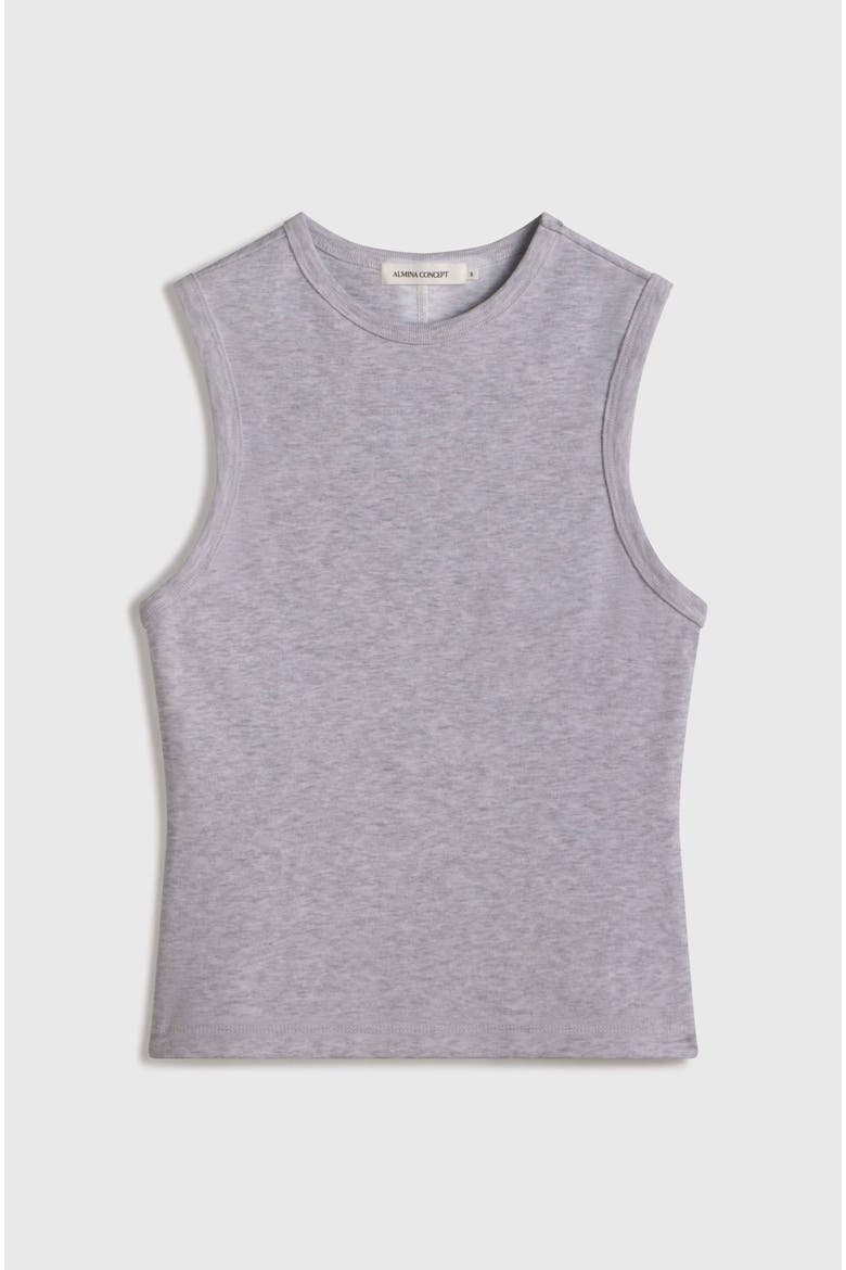 Classic Round Neck Tank, Alternate, color, Light Heather Grey