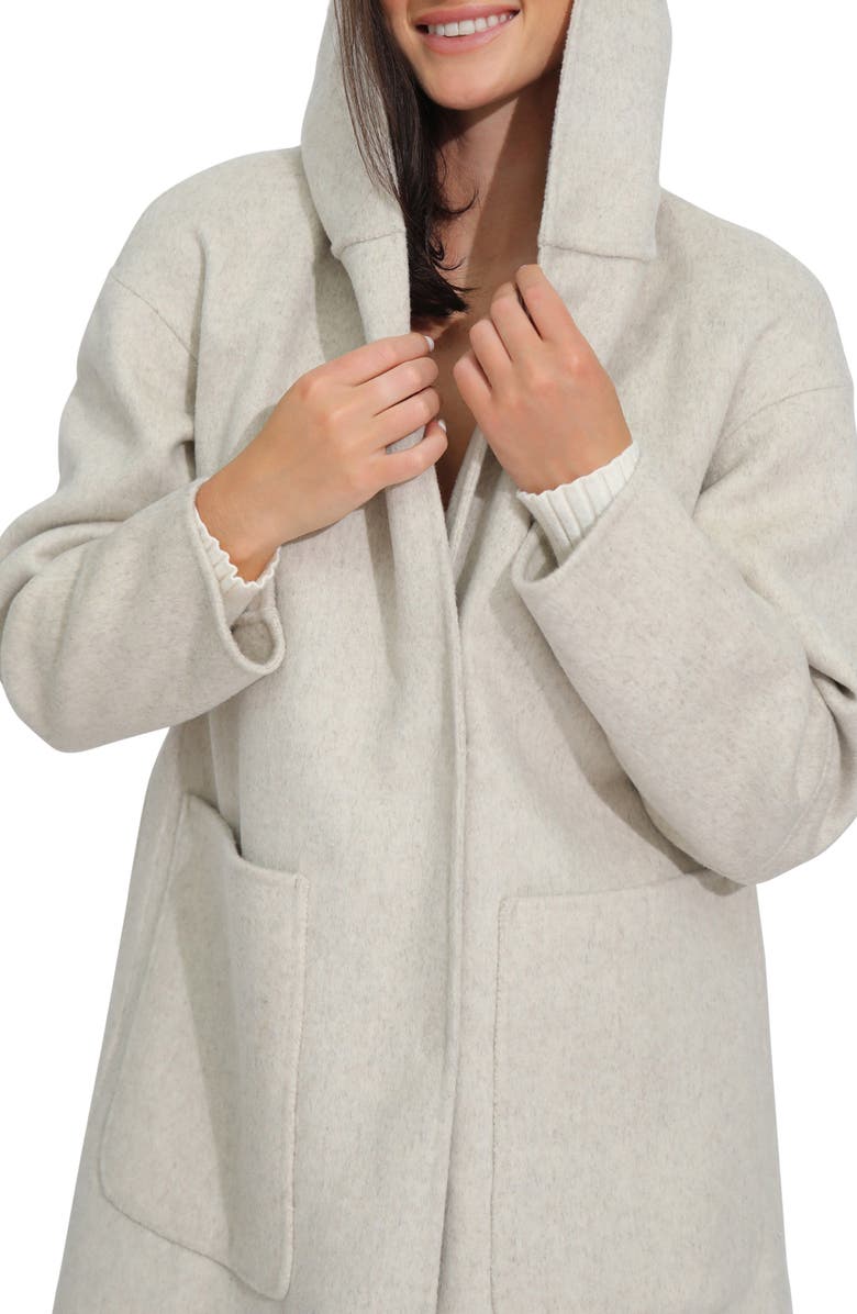 Belle & Bloom Walk This Way Wool Blend Coat, Alternate, color, Oat Marle