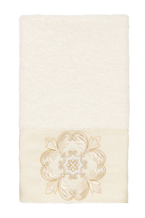 Alyssa Embellished Hand Towel - Cream