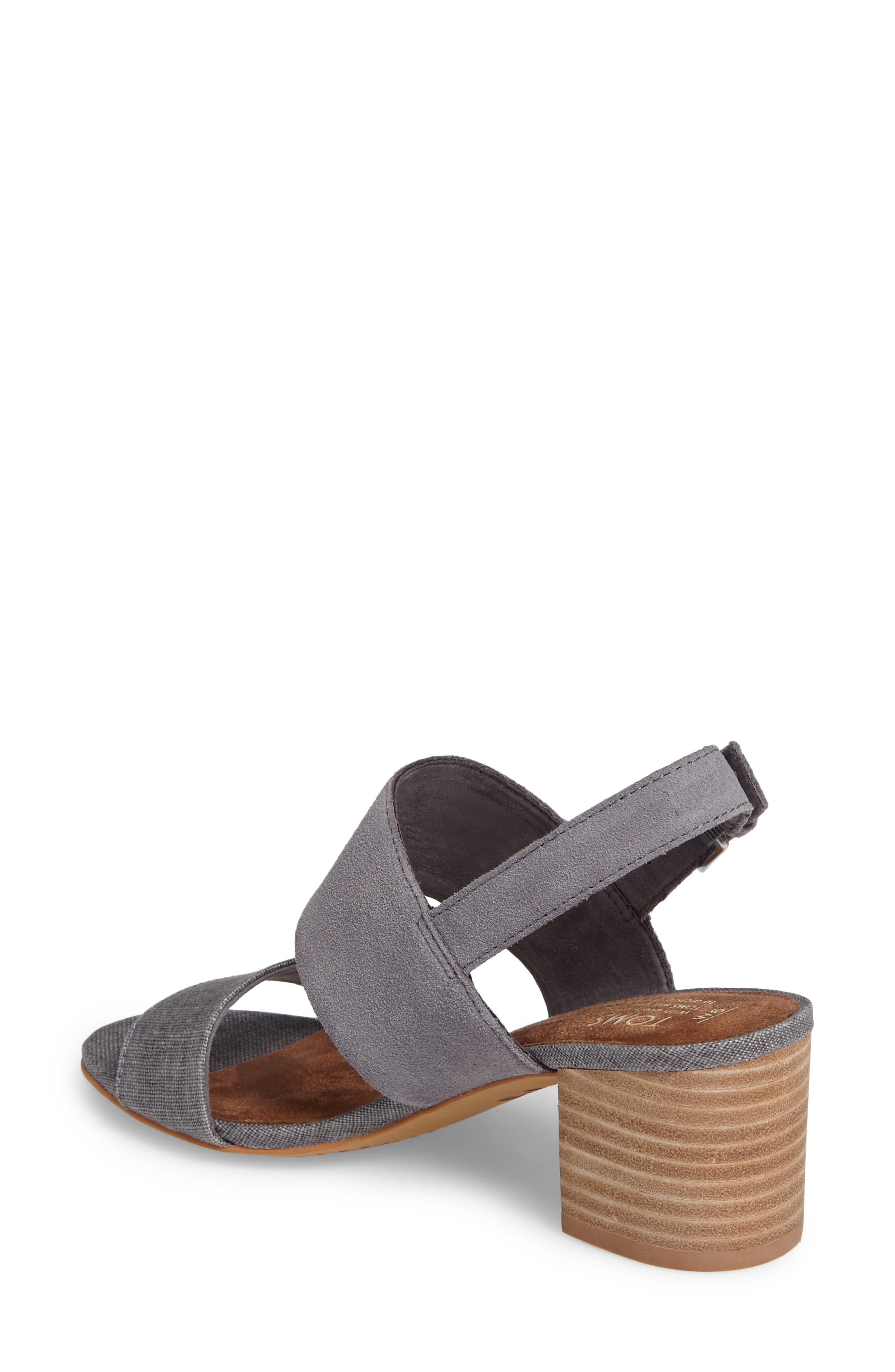 Poppy Sandal, Alternate, color, SHADE SUEDE GREY