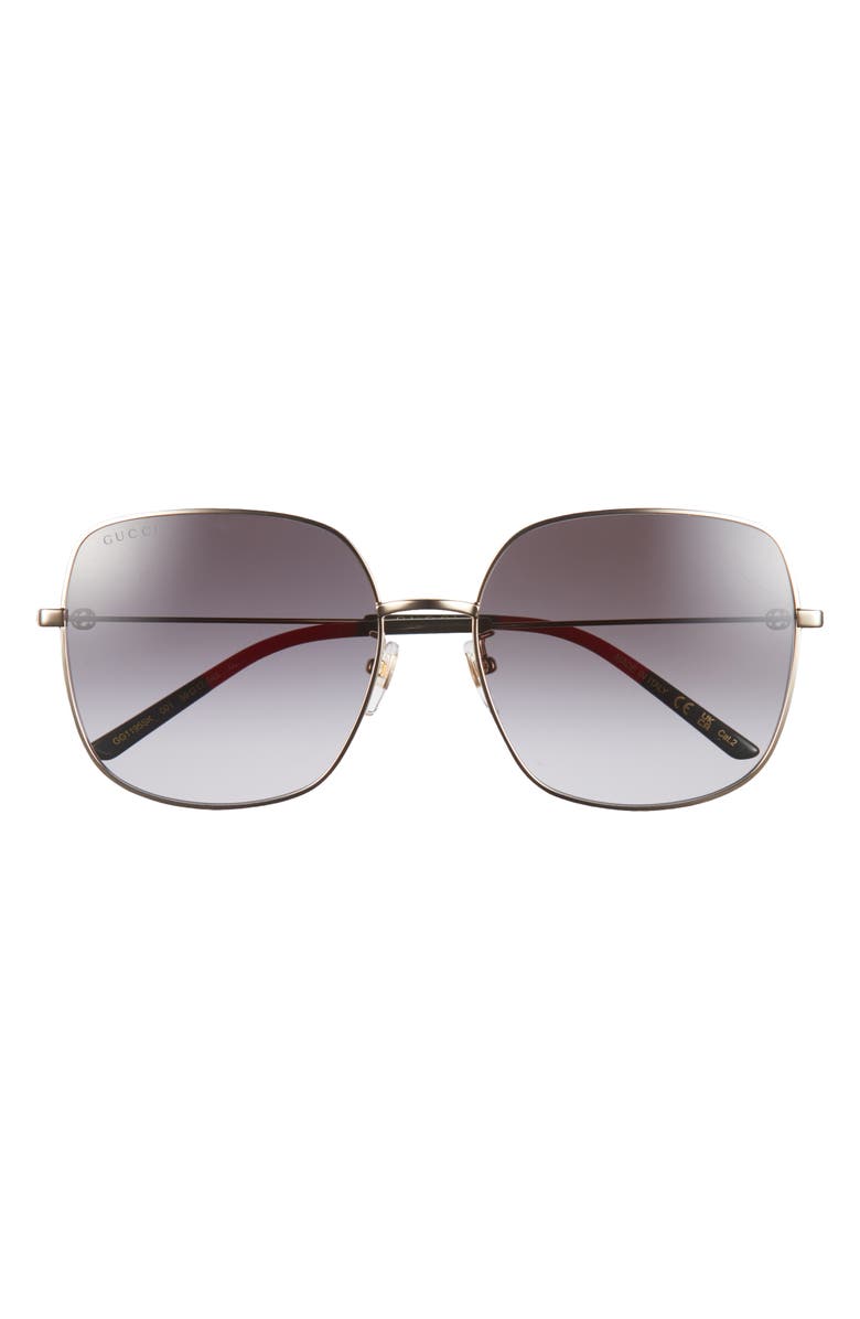 Gucci 59mm Square Sunglasses, Main, color,