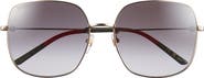 Gucci 59mm Square Sunglasses