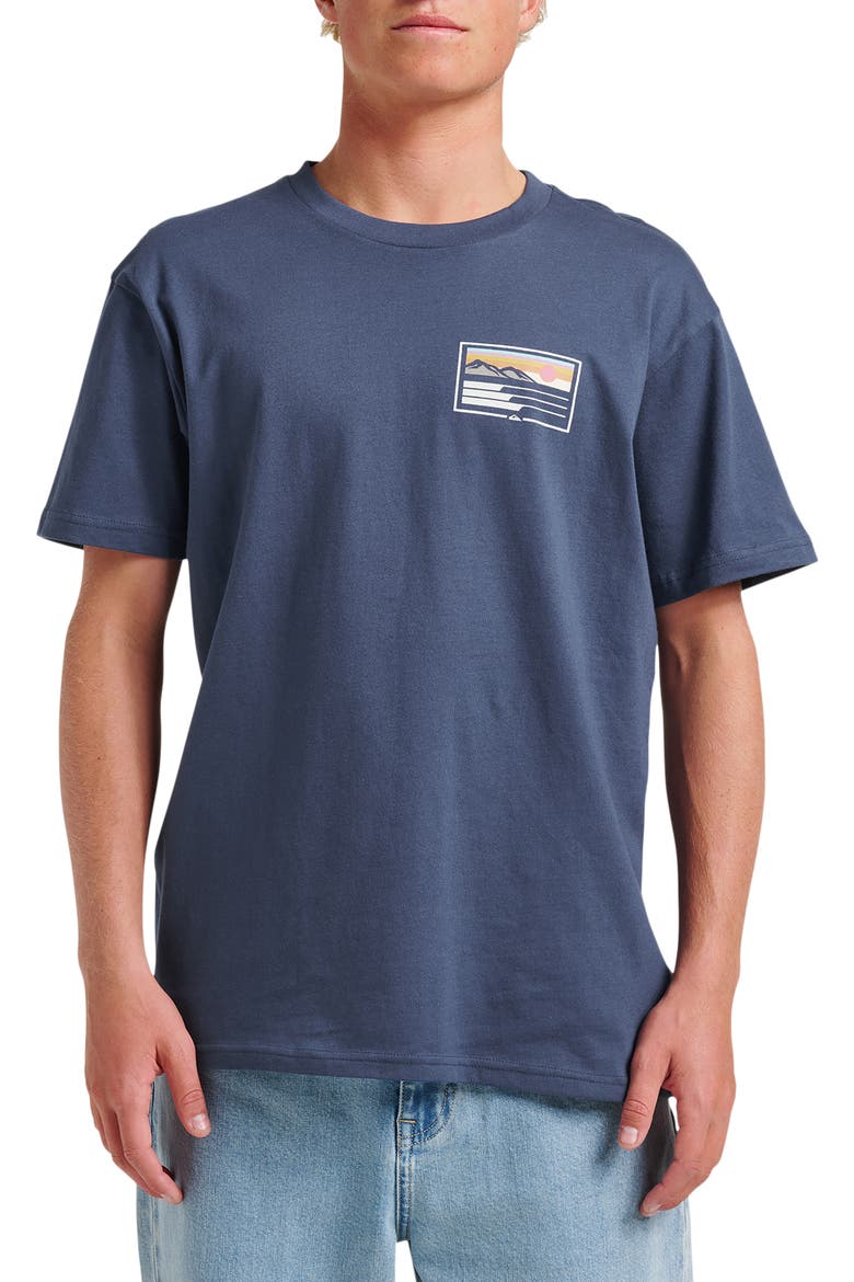 Coastal Vibes Graphic T-Shirt, Main, color, NAVY